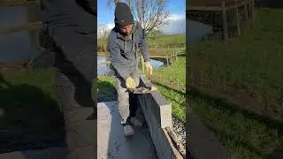 Sloppy mix… #bricklaying #construction #asmr