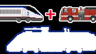 High-Speed Train + Fire Engine | Emergency Vehicles | Railway Vehicles | Mashup Vehicles |