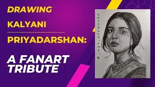 Drawing Kalyani Priyadarshini: Capturing Her Grace and Beauty #kalyanipriyadarshan