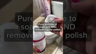 Pure acetone nail polish remover works on gel polish removal and regular polish too! #nailpolish