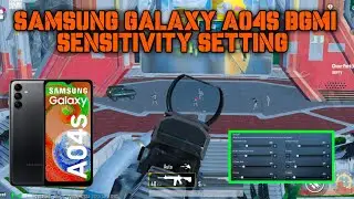 SAMSUNG GALAXY A04S BGMI SENSITIVITY SETTING || SAMSUNG GALAXY A04S PUBG SENSITIVITY SETTING
