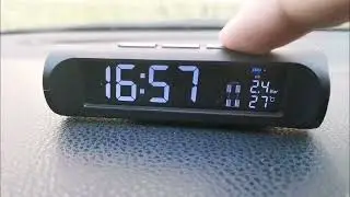 Vehicle solar tire pressure display with OBD speed display