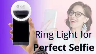 Rechargeable Clip LED Selfie Ring Light for Phone, Laptop, Camera Device, Mirror by Maro Online