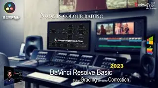 what is the importance of node in  Colour grading davinci resolve studio basics malayalam