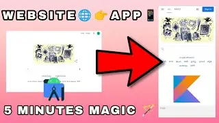 How To Convert Any Website Into an Android App Free Using ANDROID STUDIO || Kotlin || Hindi