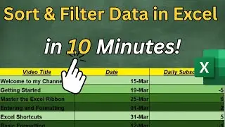 How to Sort and Filter Data in Excel – Beginner to Pro