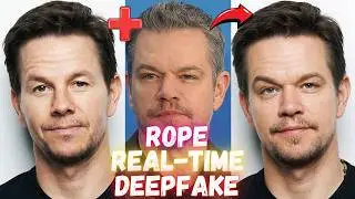 Real Time Webcam DeepFake / Face Swapping with Rope Pearl Live - 1-Click Install & Use Fast & Easy