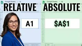 Absolute & Relative Cell References in Google Sheets