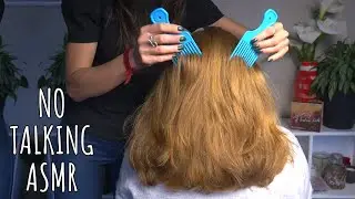 Brushing and Braiding No talking ASMR with Tania