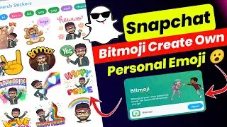 BitMoji Sticker Created on Snapchat App | Snapchat New Update