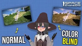 I Forgot I'm Color Blind in my Ship Camouflage Test, Space Engineers