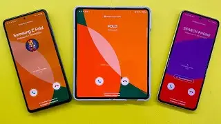 Incoming Call Samsung Z Fold3 vs Samsung Z Flip3 vs Samsung A72