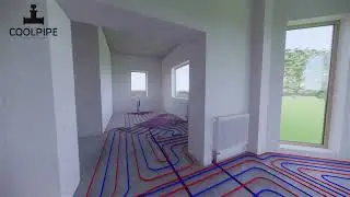Напольное отопление SketchUp