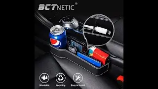 PU Leather Car Seat Gap Box Interior Seat Side Organizer Auto Seat Crevice Storage Munti-functional
