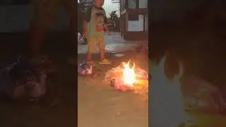 albi bakar sampah lagi #trendingshorts #shortvideo
