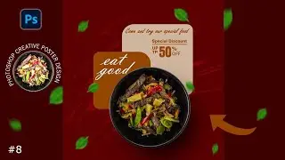 Fast Food Creative Post Design In Photoshop Tutorial Hindi #photoshop_studioo_ #foodpost
