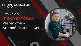 Отзыв об IT-INCUBATOR.IO. Разработчик Андрей Гайтюкевич. Минск
