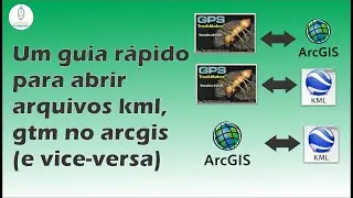 Um guia rápido para abrir arquivos kml, gtm no arcgis (e vice-versa)
