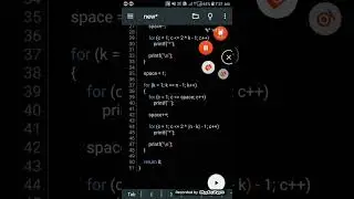 Program To Draw The Diamond Pattern In C Language 🎯🎯😉