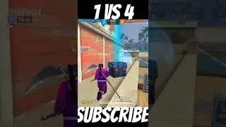 1 vs 4 🤯 destroyed in second 🔥 ak head 