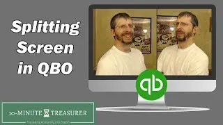 How do I see two windows at the same time in QBO?