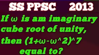 If ω is am imaginary cube root of unity,then (1+ω-ω^2)^7 equal to?||What is imaginary cube root of1?