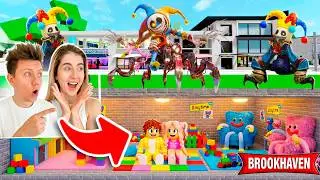 I built a MONSTER BUNKER from Poppy Playtime at Brookhaven 🏡RP!