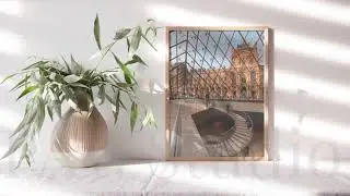 Video photo frames mockup 3x4