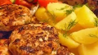 Рубленые котлеты из куриного филе. Вкусно и быстро.