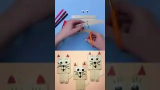 Котик из палочек