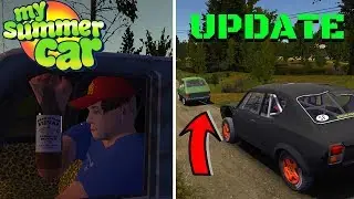 BUYING BOOZE FROM AMIS - TOWING BY A GREEN CAR - My Summer Car UPDATE 