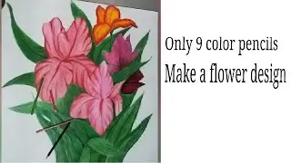 Making flower design||Simply beautiful*Speed Paint