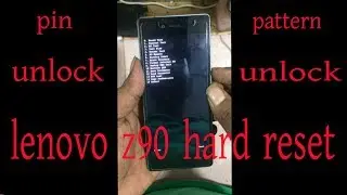 lenovo z90 hard reset full video