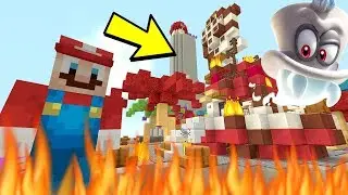 Minecraft Switch - Super Mario Series - MARIO CRASHES THE ODYSSEY SHIP! [LOST KINGDOM] [245]