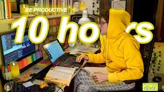 STUDY WITH ME LIVE | 10 HOURS ✨ Harvard Alumnus, Chill Work With Me, Rain Sounds, Pomodoro Timer