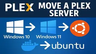 Plex: Move a Windows 10 server to Windows 11, and then to Ubuntu 24.04 as a Docker container.
