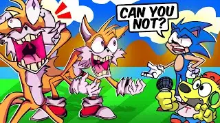 TAILS GOES CRAZY!! Friday Night Funkin Sonic & Tails SECRET HISTORY! - FNF Mods 154