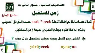 اللغة التركية التفاعلية A2-5 * الدرس الخامس - زمن المستقبل وبداية تحويل الفعل لأسم