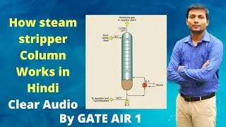 How steam stripper column works in Hindi | Steam stripper column working principle