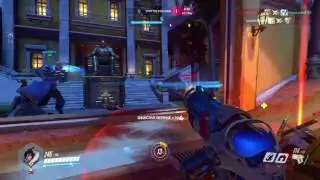 Overwatch: Origins Edition Mei shuts down Reinhardt!!!