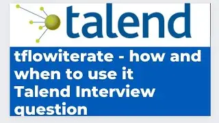 Talend - tFlowtoiterate - Load data to target system dynamically based on the source column name