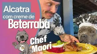 Alcatra com Creme de Beterraba e Ovos