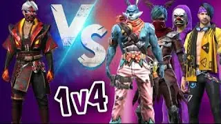 FREE FIRE GAMEPLAY// LIVE STREAMING// 1VS 4 CUSTOM