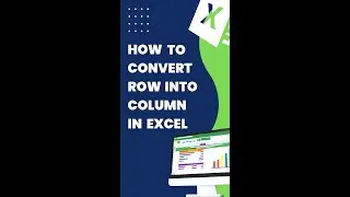 Excel in Shortcuts: Change rows to columns 