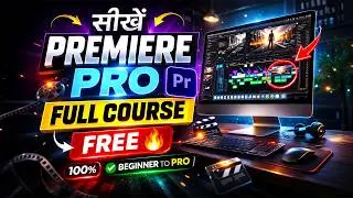Premiere Pro Full Tutorial in Hindi 2024 (Very Easy)
