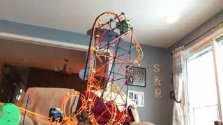 Giant roller coaster out of k’nex