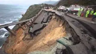 Highway 1 roadslide
