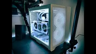 Lian-Li O11 Air Mini | Whiteout Build | Dual PC Stream PC Setup