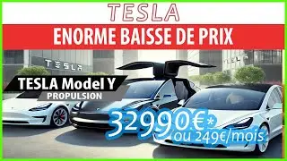 TESLA MODEL Y à 32990€  ou 249€/mois