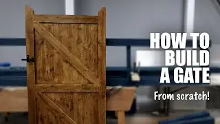 How To Build a Morticed and Tenon Garden Gate Just Using Hand Tools | Innovate Project